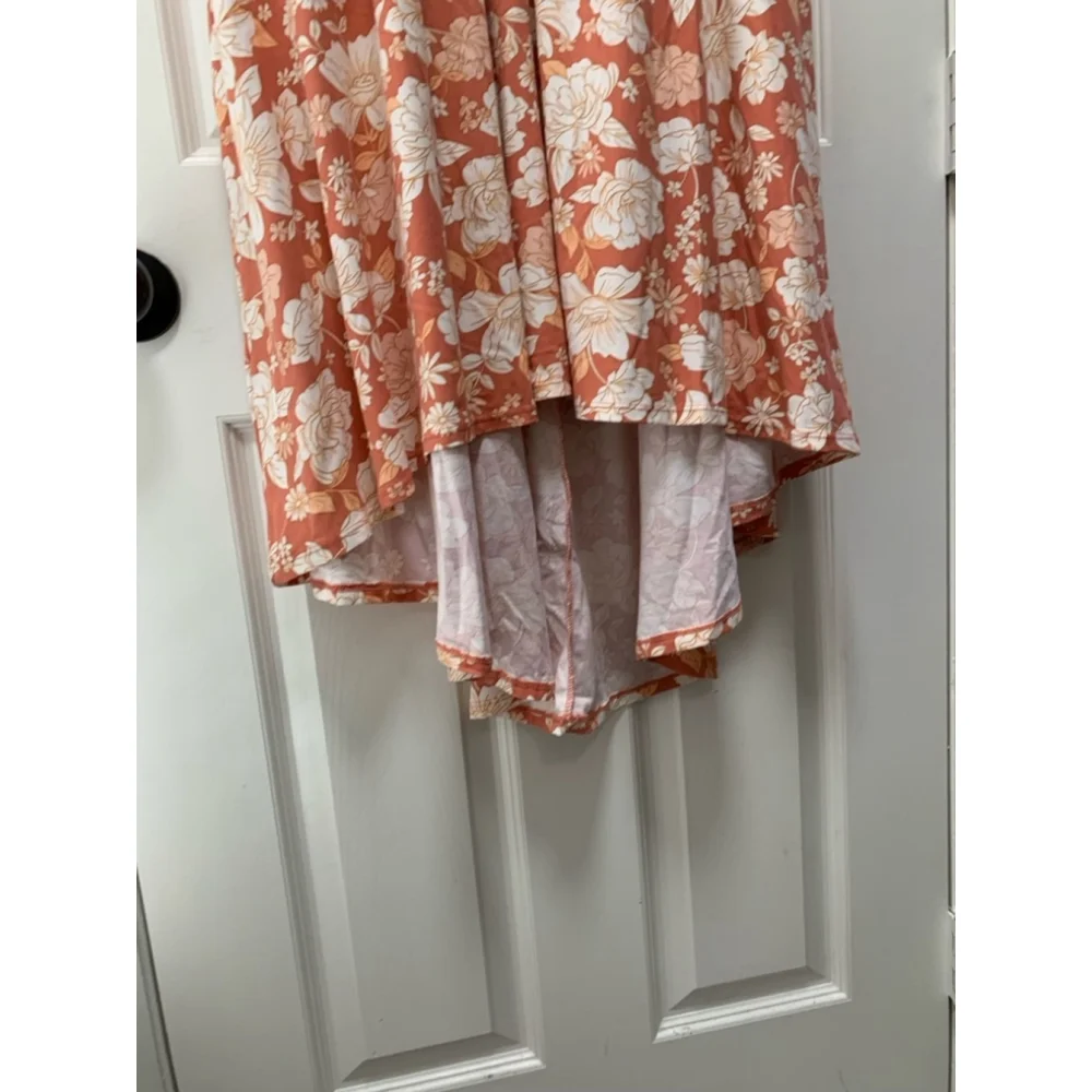Women's no Boundaries Dress XXL Orange Floral